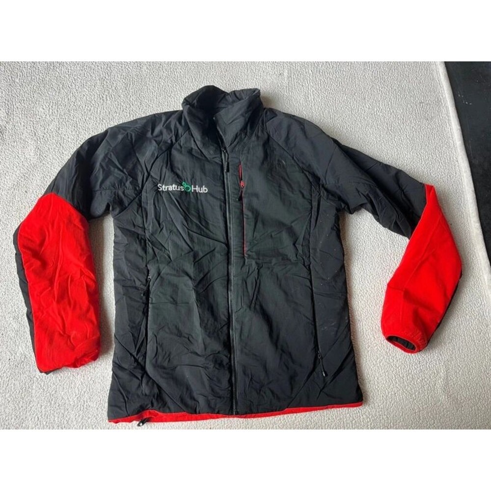 The North Face Black & Red Puffer Down Jacket Mens Medium